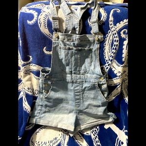 Jean overall shorts